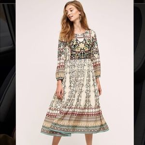 Anthropologie Far Fields Midi Dress by Bhanuni